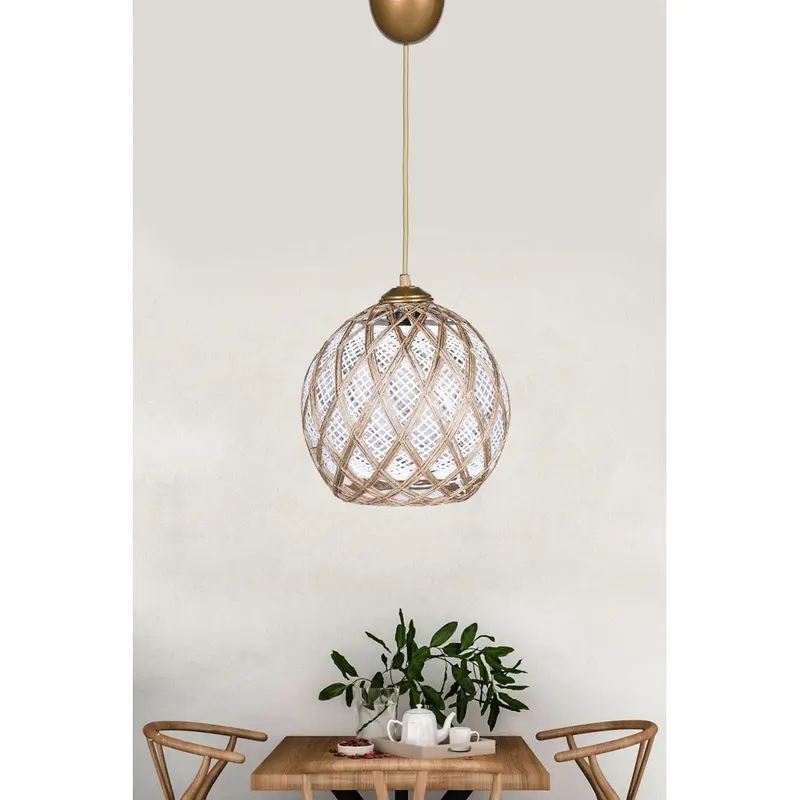 Lustra HM024 Chandelier, Alb, 22x22x54 cm - Alb