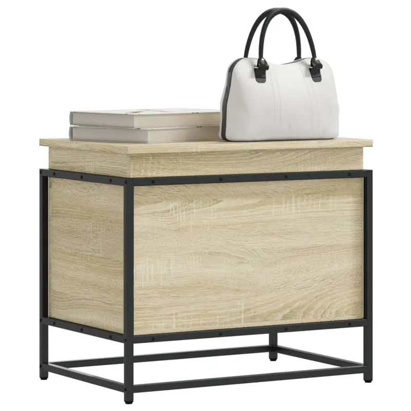 cutie depozitare stejar sonoma 60x40x51,5 cm lemn prelucrat