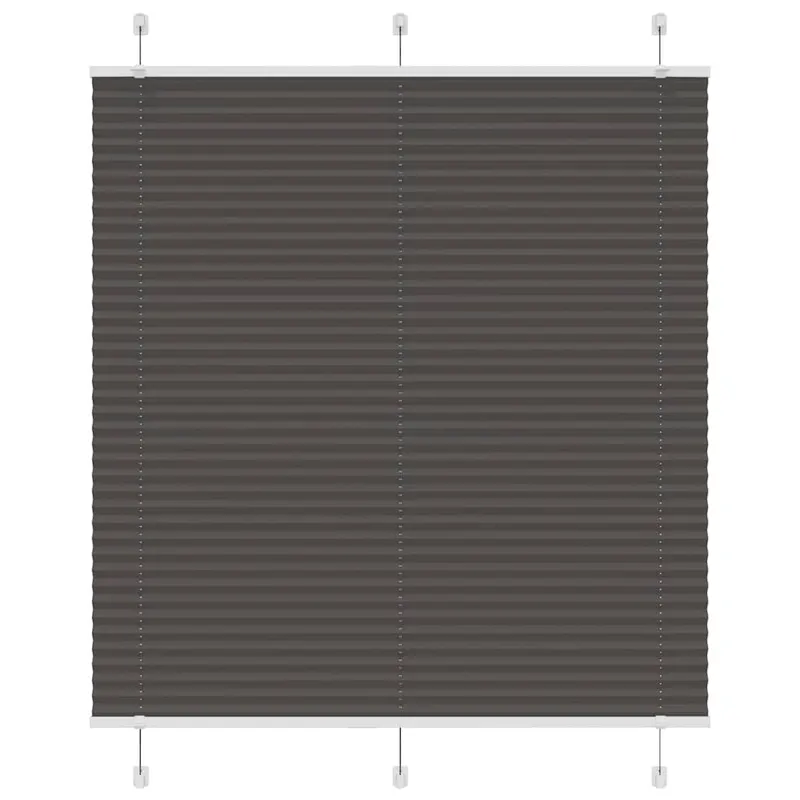 jaluza plisata negru 115x150 cm latime tesatura 114,4 cm