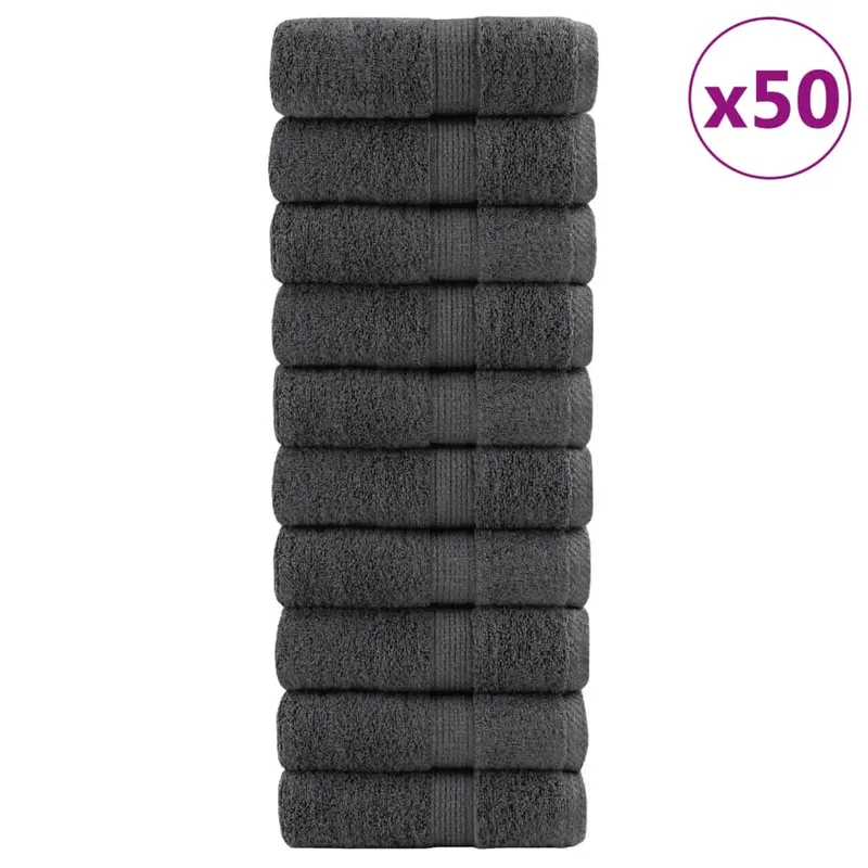 prosoape maini premium solund 50buc antracit 30x30cm 600gsm