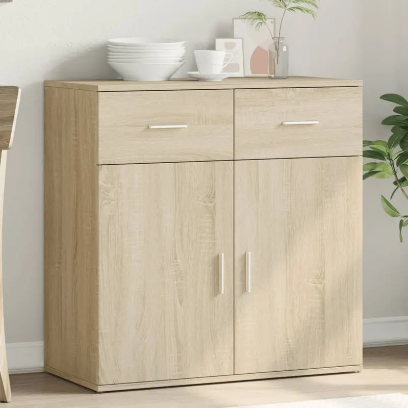 servanta, stejar sonoma, 79x38x80 cm, lemn prelucrat
