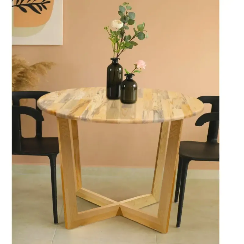 Masa rotund dining din lemn , seria A-620,90 x 75 cm,30176