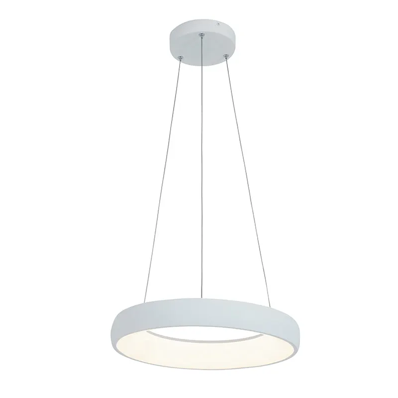 Lampa suspendata dimabila ACRILIA - Alb / Ø 40cm