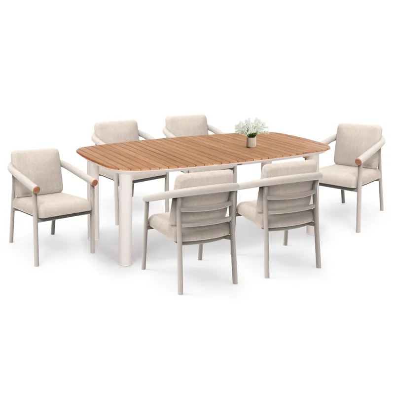 Set masa si scaune EUTOPIA - Cream