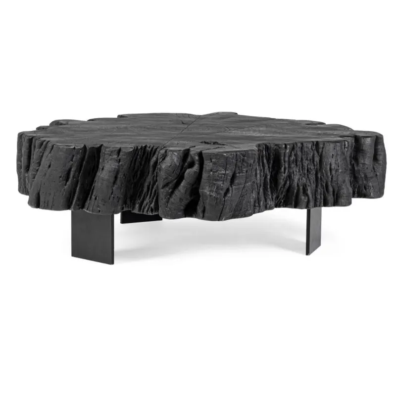 Masuta de cafea KEVAL BLACK 90 x 90 x 32 CM