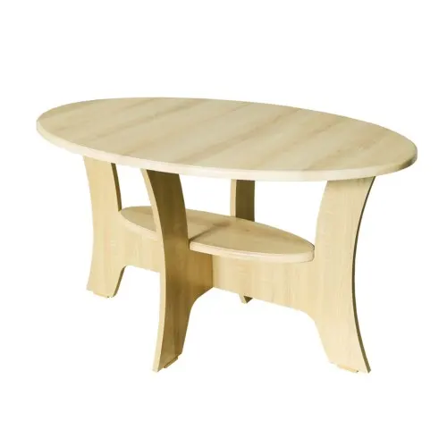Masuta cafea Roma ovala, MDF Sonoma, 100 x 55 x 58 cm