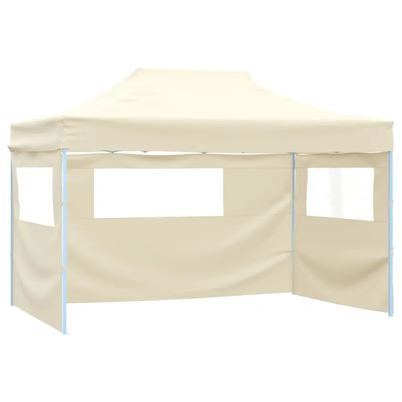 cort pliabil cu 3 pereti, 3 x 4,5 m, crem