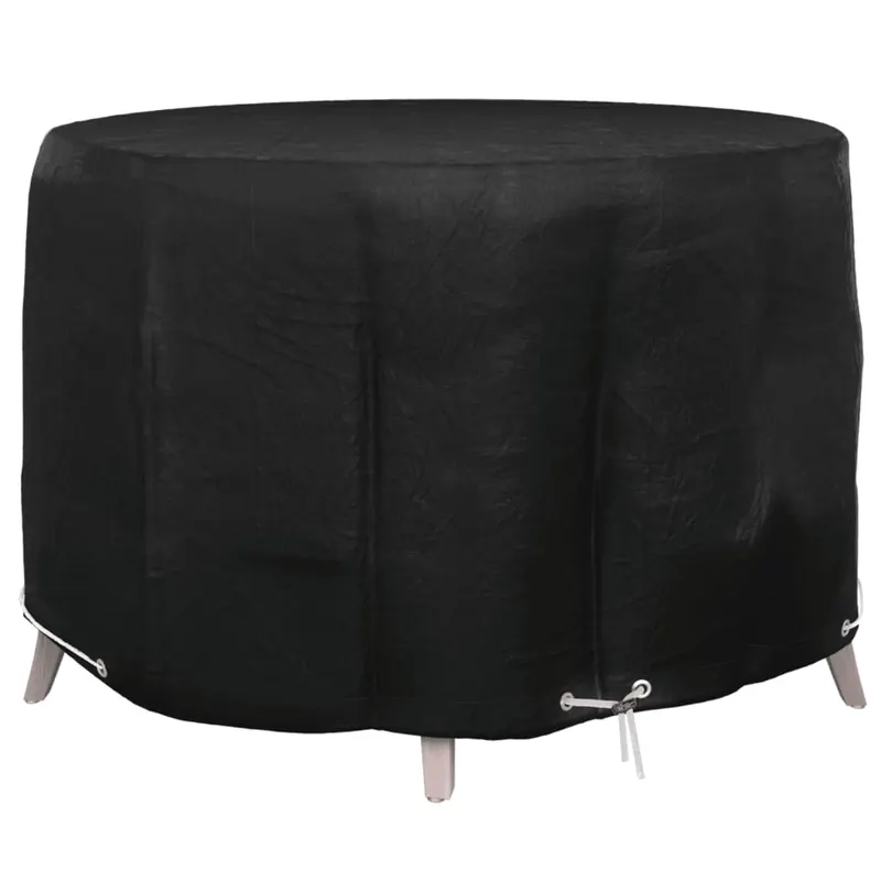 husa mobilier de gradina, 6 ocheti, rotund, Ø125x75 cm