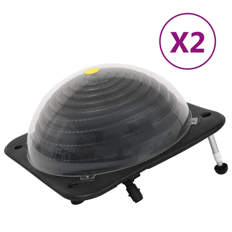 incalzitor solar pentru piscina 2 buc. 75x75x36cm hdpe aluminiu