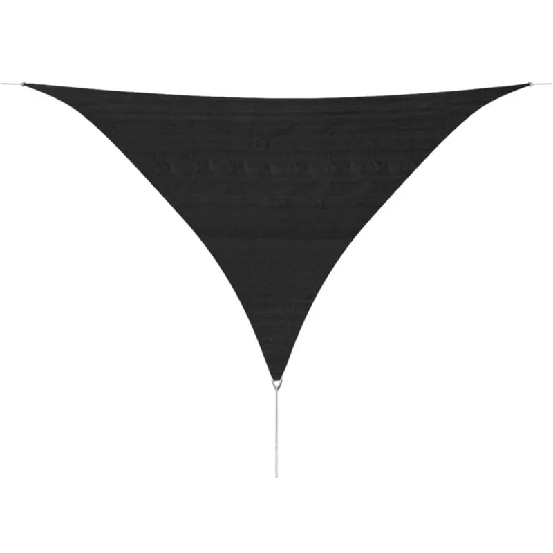 panza parasolar din hdpe triunghiulara 3,6x3,6x3,6 m, antracit