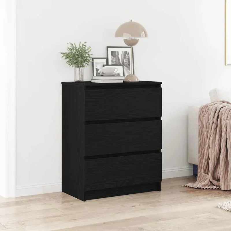 servanta, stejar negru, 60x35x76 cm, lemn prelucrat