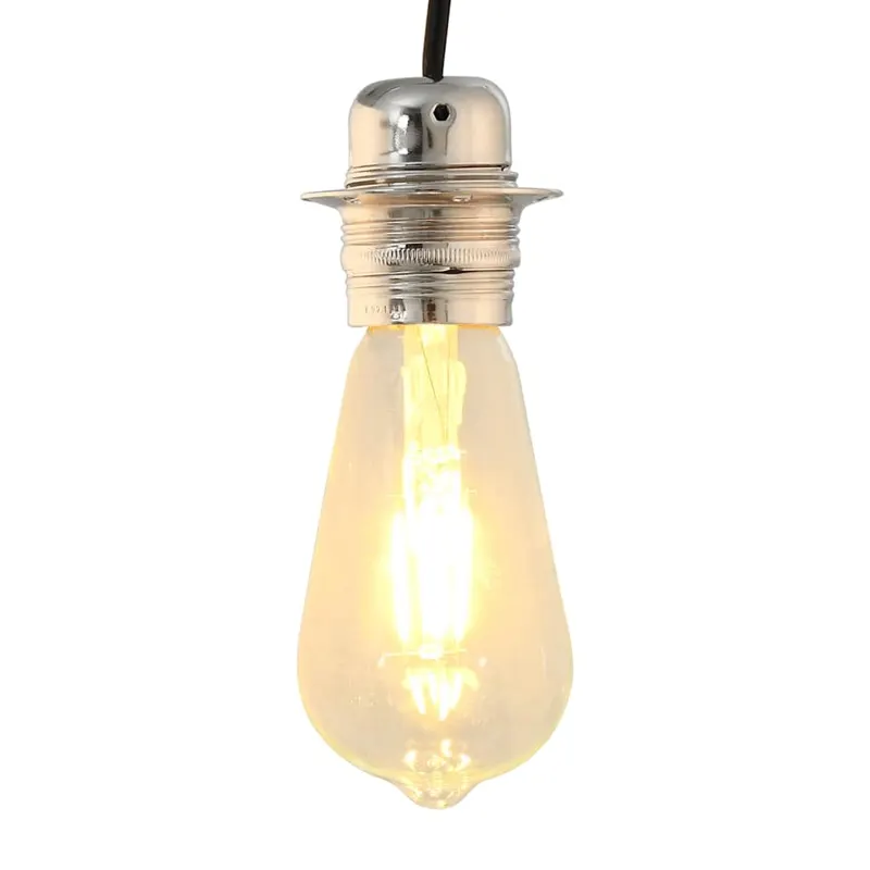 Suporturi de lampa 2 buc nichel satinat e27