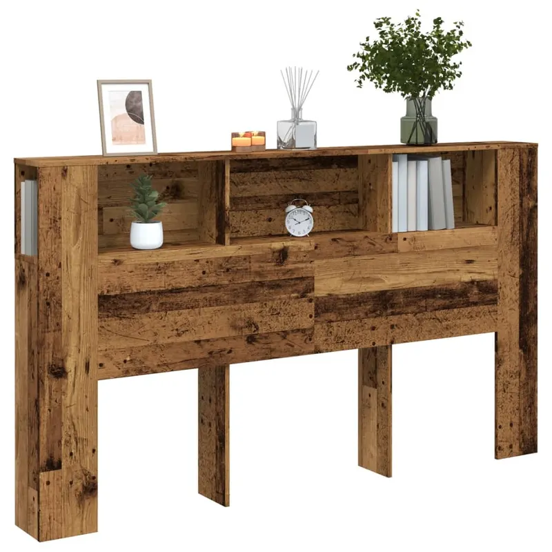 tablie pat cu dulap lemn vechi 180x18,5x102,5 cm lemn prelucrat