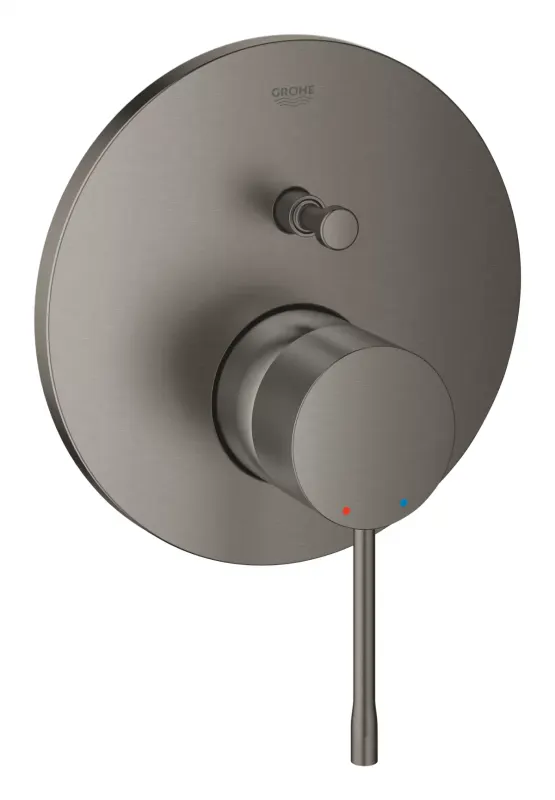Unitate comanda Grohe Essence 24058AL1, aparenta, diverter, 2 iesiri, necesita valva, mat, grafit
