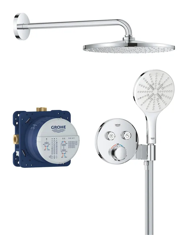 Sistem de dus Grohe 34877000, 310 mm, 1 bar, 130 mm, 1.5 m, 135 mm, 422 mm, 1 functii palarie dus, Crom