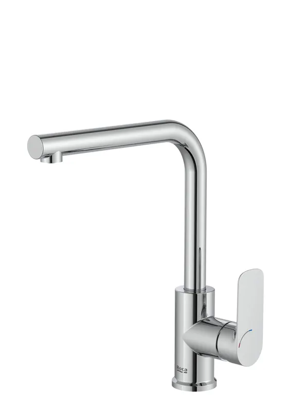 Baterie bucatarie Roca A5A836EC00, 0.8 bar, 270 mm, 209 mm, 1 orificii instalare, 1 sprayuri, 180 unghi pivotare, Crom