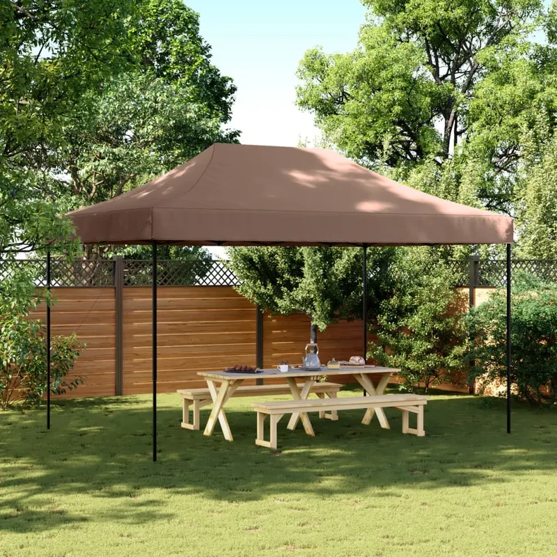 cort de petrecere pliabil pop-up, 440x292x315 cm, maro
