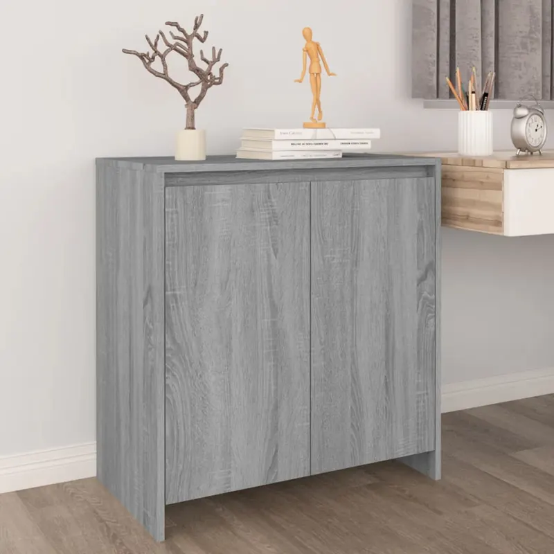 servanta, stejar sonoma gri, 70x41x75 cm, lemn prelucrat