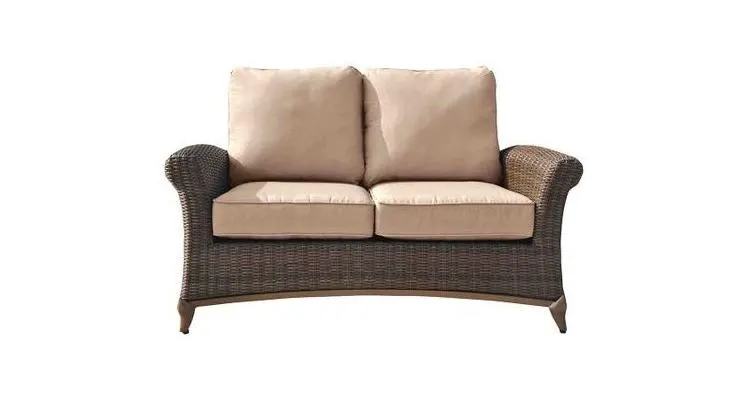 Canapea de gradina Marquise 153.5x93.5x91.5cm crem/maro