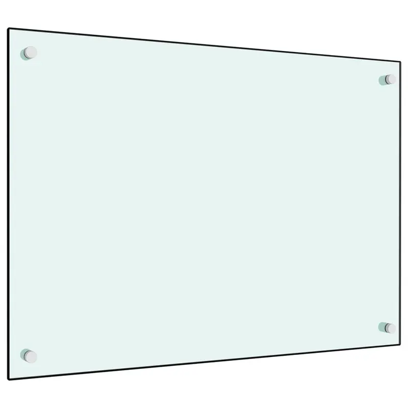 panou antistropi de bucatarie, alb, 70x50 cm, sticla securizata