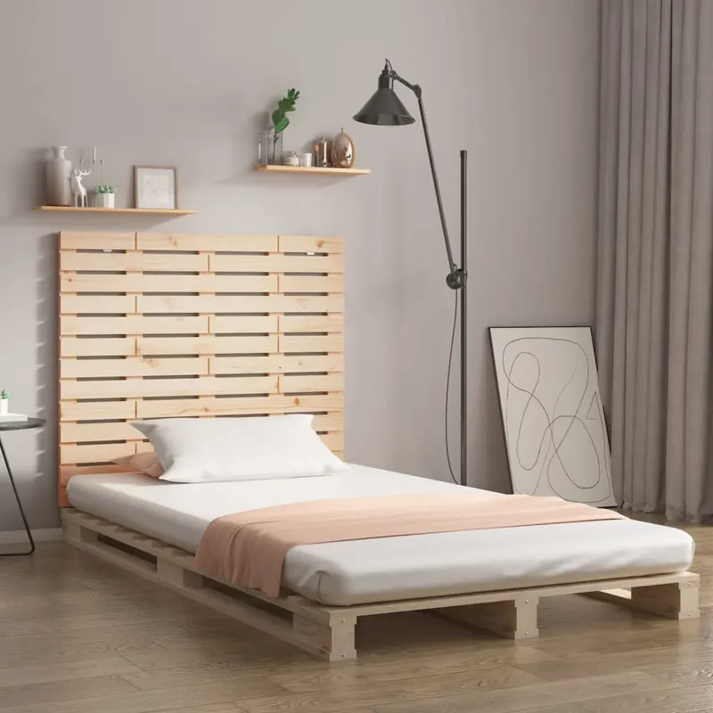 tablie de pat pentru perete, 146x3x91,5 cm, lemn masiv de pin