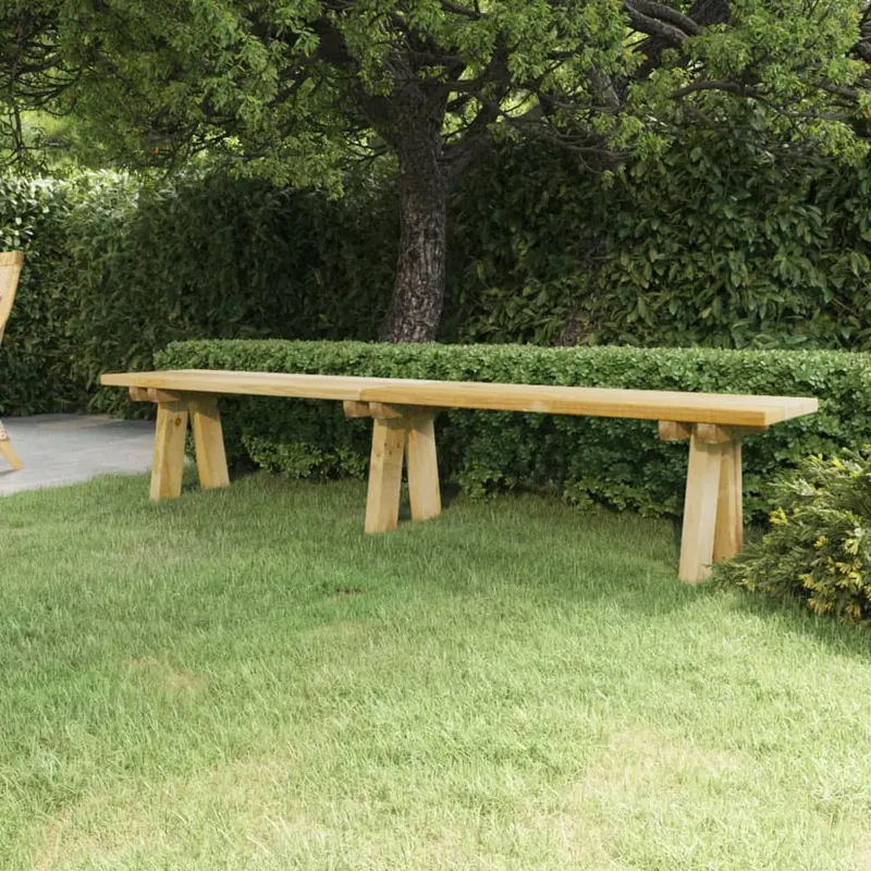 banca de gradina, 220 cm, lemn masiv de pin impregnat