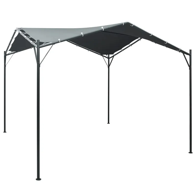 pavilion cort foisor copertina, antracit, 3 x 3 m, otel