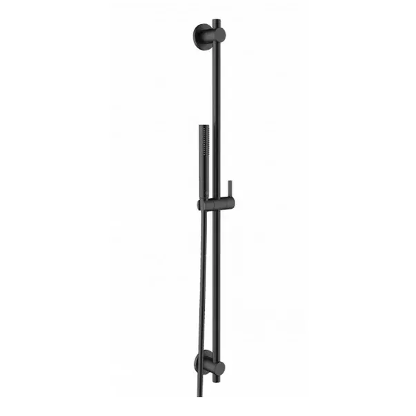 Set de dus Kludi Nova Fonte Puristic negru mat cu bara 90 cm