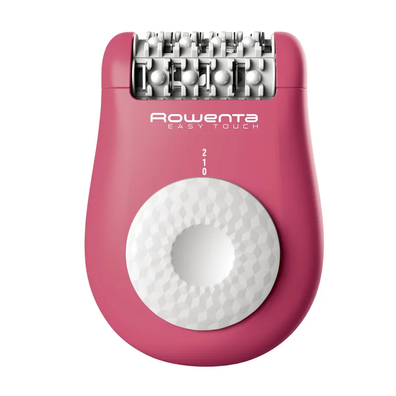 Epilator Rowenta Easy Touch EP1110F1, 24 pensete, compact, usor de utilizat, sistem de masaj cu bile, roz neon
