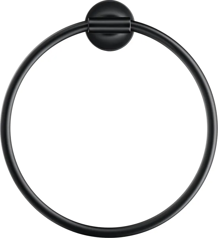 Inel prosop Duravit 0099474600, Stack T, tip instalare pe perete, numar orificii instalare 2, pivotanta, negru