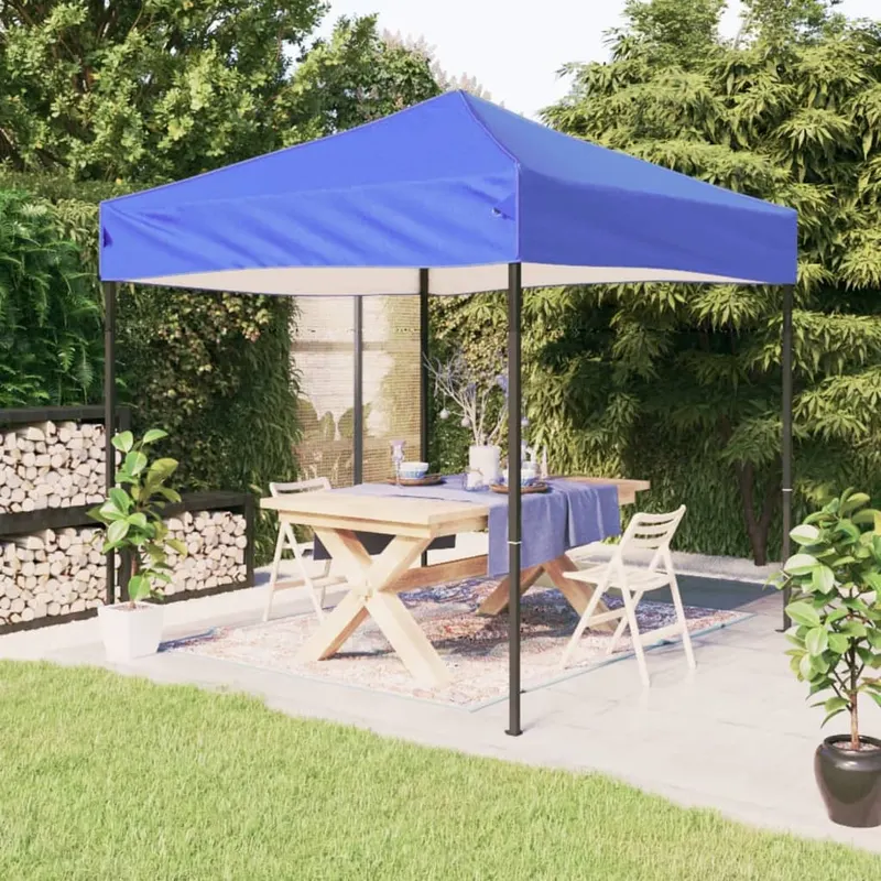 cort pliabil pentru petrecere, albastru, 3x3 m