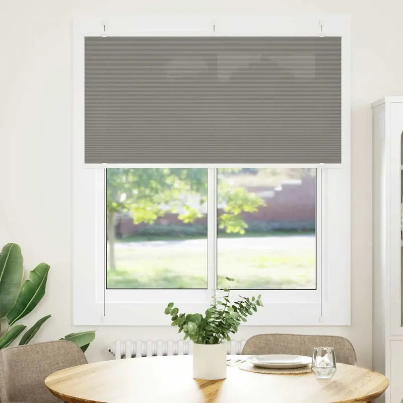 jaluza plisata antracit 115x100 cm latime tesatura 114,4 cm