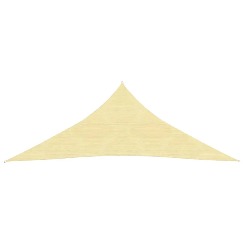 panza parasolar din hdpe, triunghiulara 3,6 x 3,6 x 3,6 m, bej