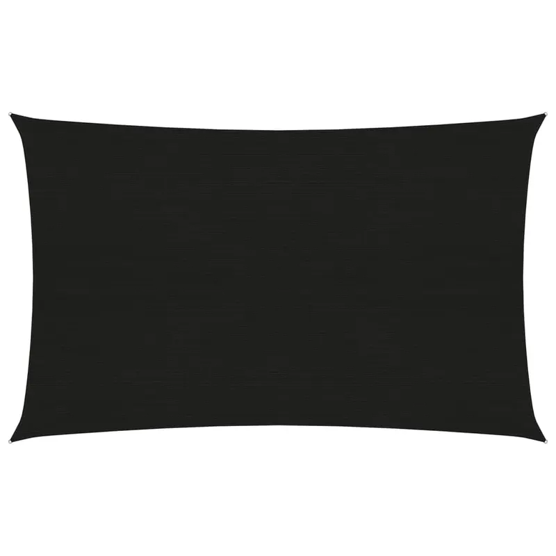 parasolar, negru, 3x5 m, hdpe, 160 g/m2
