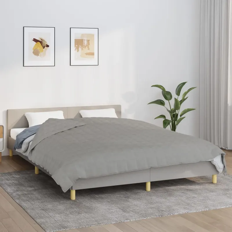 patura anti-stres, gri, 220x230 cm, 11 kg, material textil