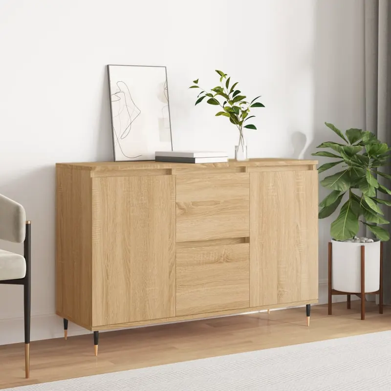 servanta, stejar sonoma, 104x35x70 cm, lemn prelucrat