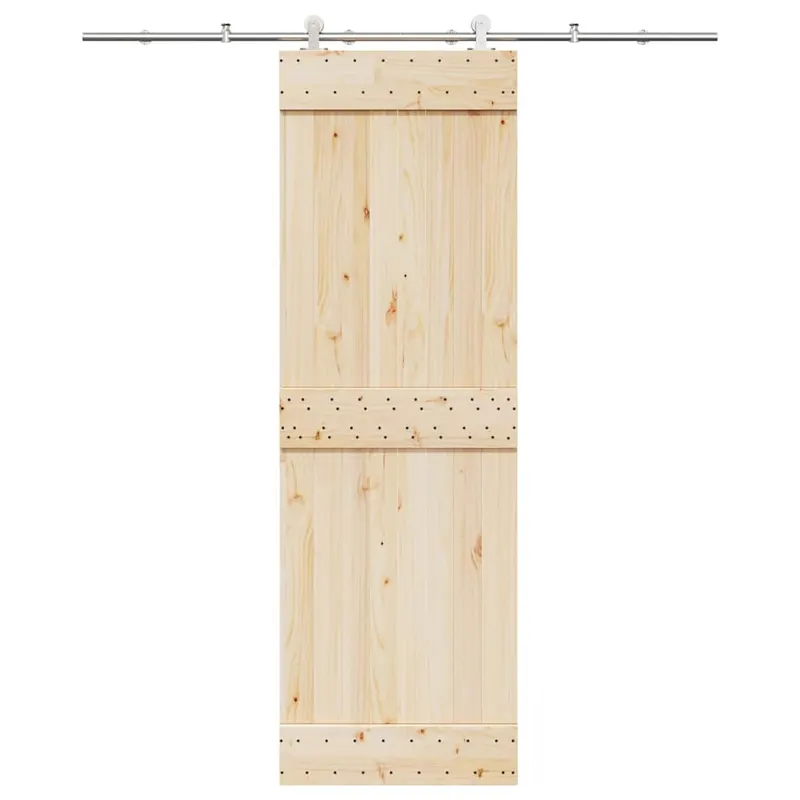set piese pentru usa glisanta, argintiu, 200 cm otel inoxidabil