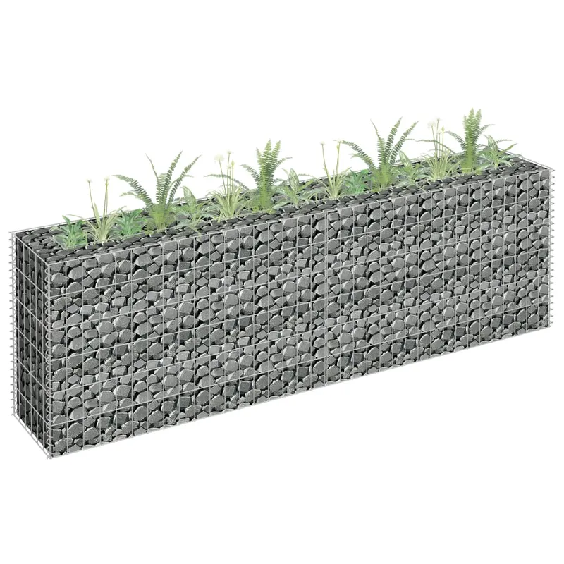 strat inaltat gabion, 180 x 30 x 60 cm, otel galvanizat