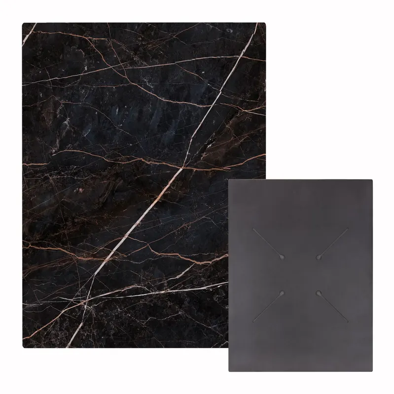 Blat masa HPL RELVAR 1 MARBLE 60x80 CM - Negru