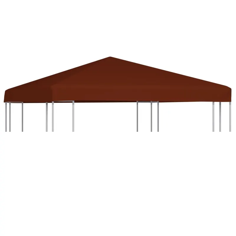 acoperis pentru pavilion, 3 x 3 m, caramiziu, 310 g/m2