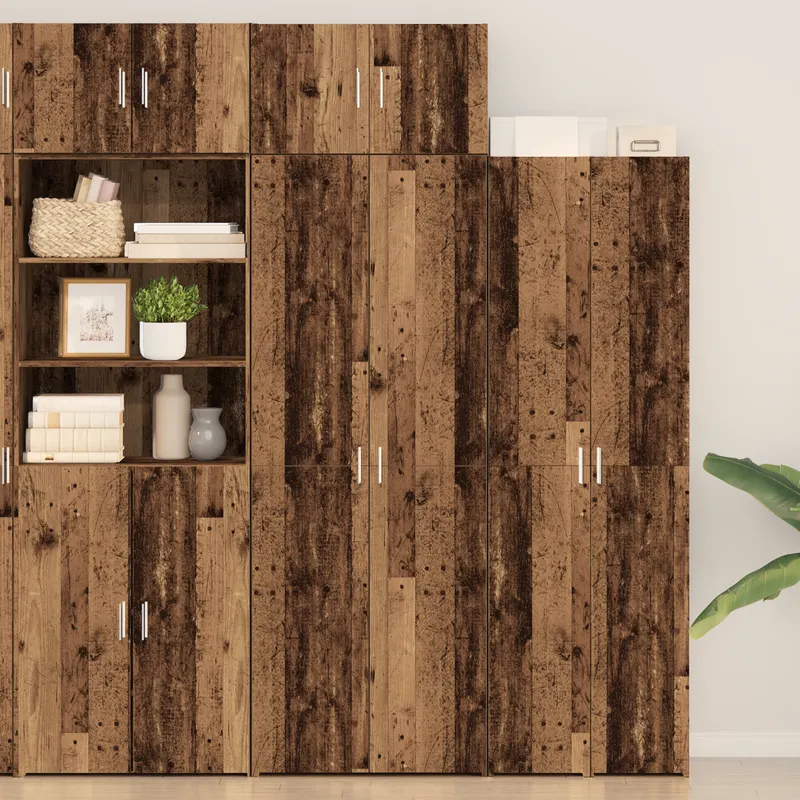 Cabinet de depozitare lemn vechi 70x42.5x225 cm lemn prelucrat