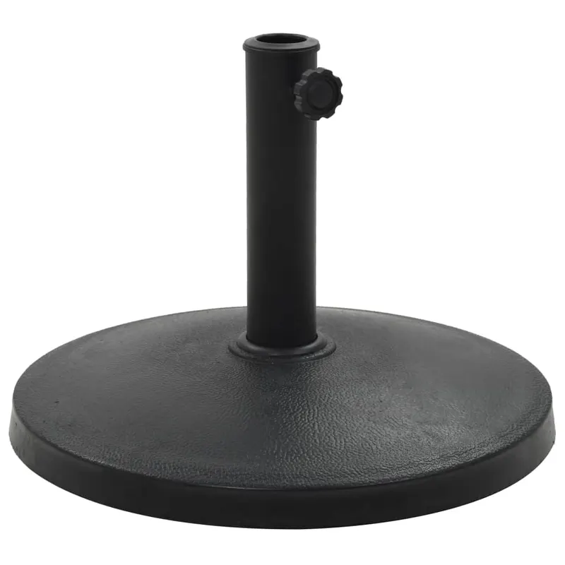 suport umbrela de soare rotund, negru, 10 kg, polirasina