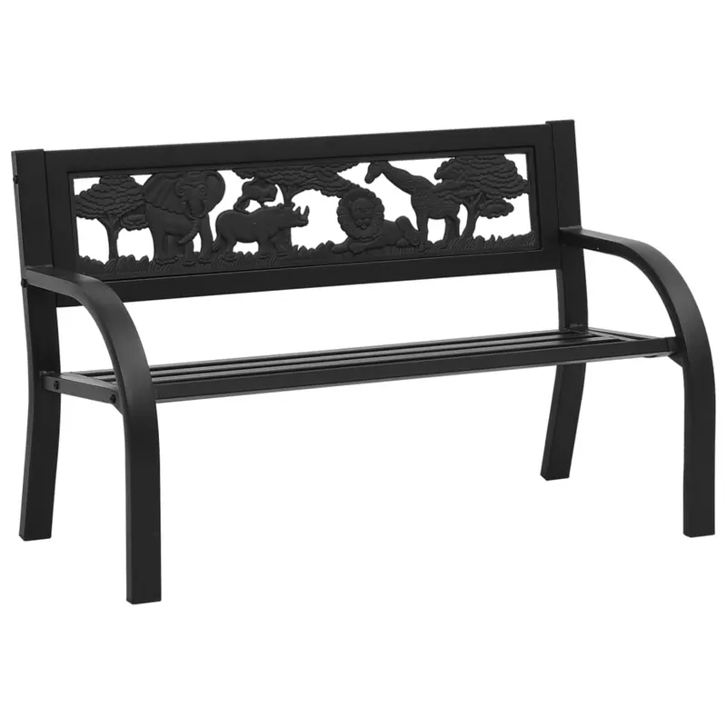 banca de gradina pentru copii, 86 cm, oţel