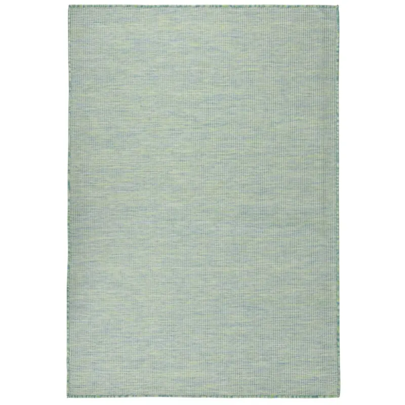 covor de exterior, turcoaz, 160x230 cm, tesatura plata
