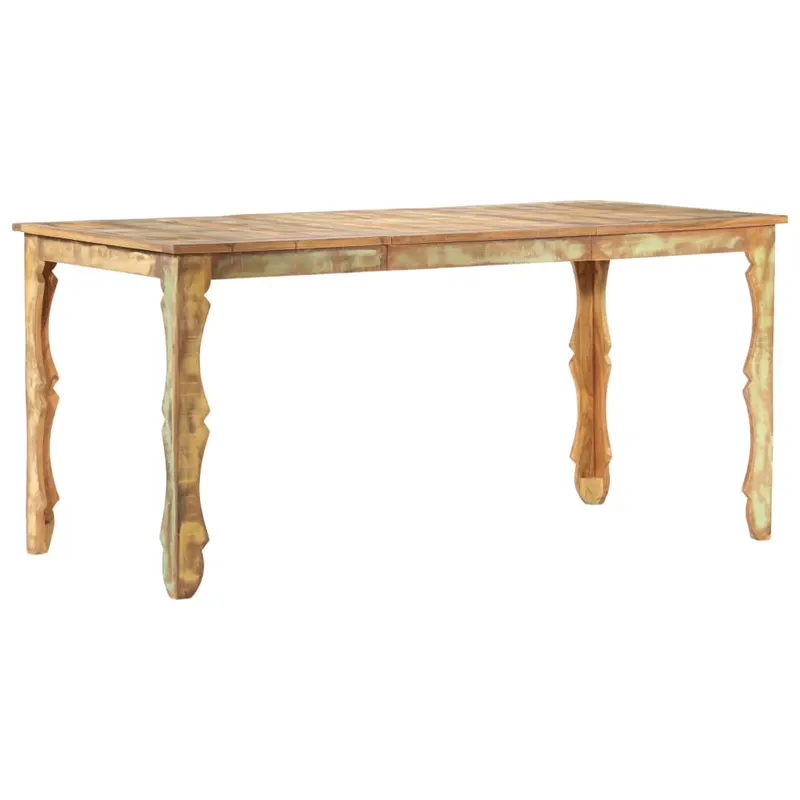 masa de bucatarie, 160 x 80 x 76 cm, lemn masiv reciclat