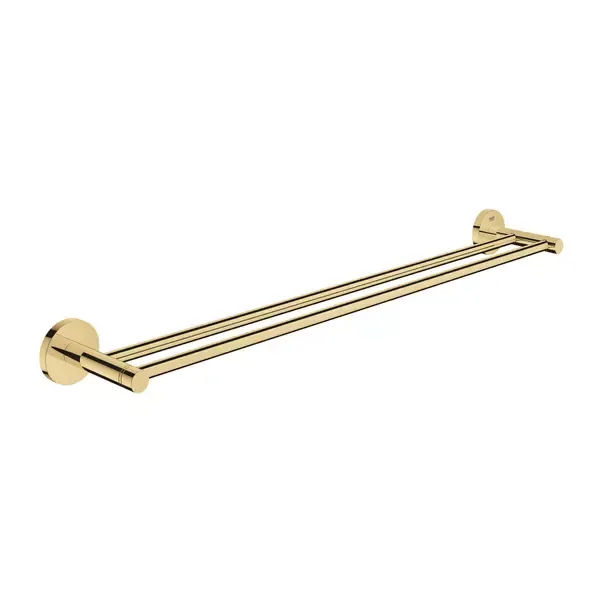 Suport prosop Grohe 40802GL1, Essentials, pe perete, 654 mm, metal, lucios, auriu