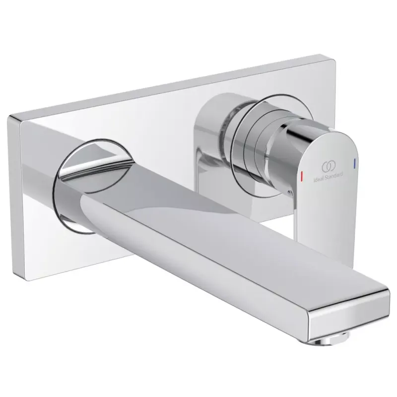 Baterie lavoar Ideal Standard Edge A7116AA, 1 2 , marimea L, monocomanda, montare pe perete, necesita set fixare, crom