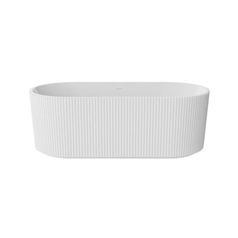 Cada baie freestanding, ovala, alba, 3D, Besco Giuliana, 150x75 cm