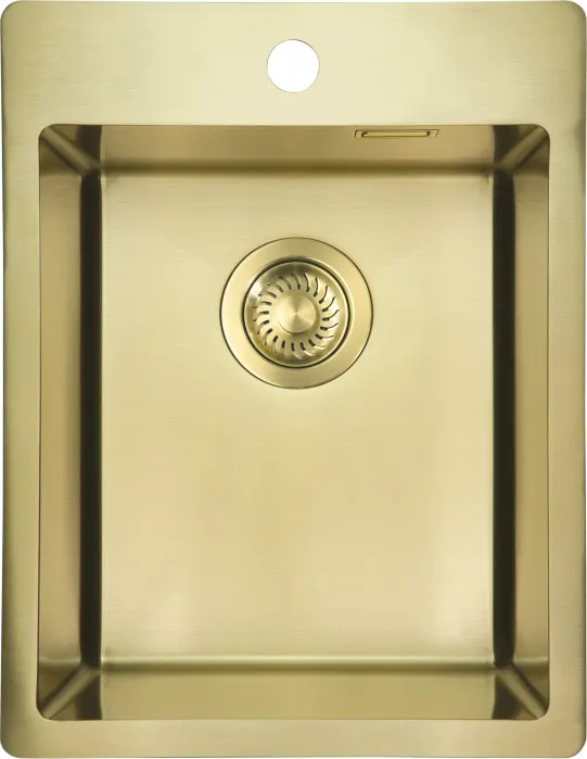 Chiuveta bucatarie din inox, auriu, 50.5x39 cm, Deante Olfato Precious