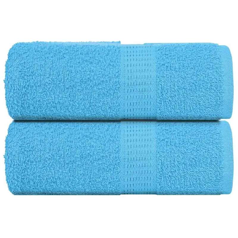 Prosoape de baie, frogn, 2 buc., turcoaz, 30x30 cm, 360 g/m2